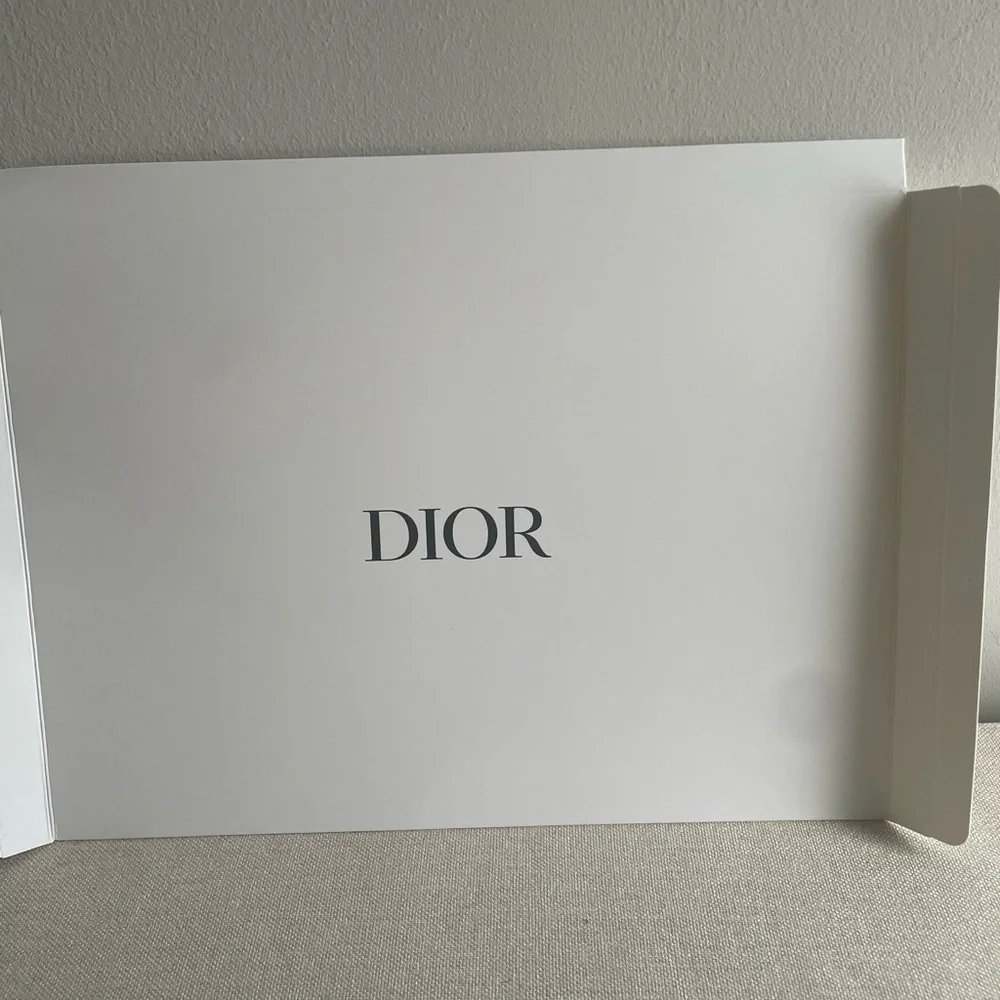 DIOR Beauty Terry Cloth Makeup Pouch/Bag NIB 9” x 7”